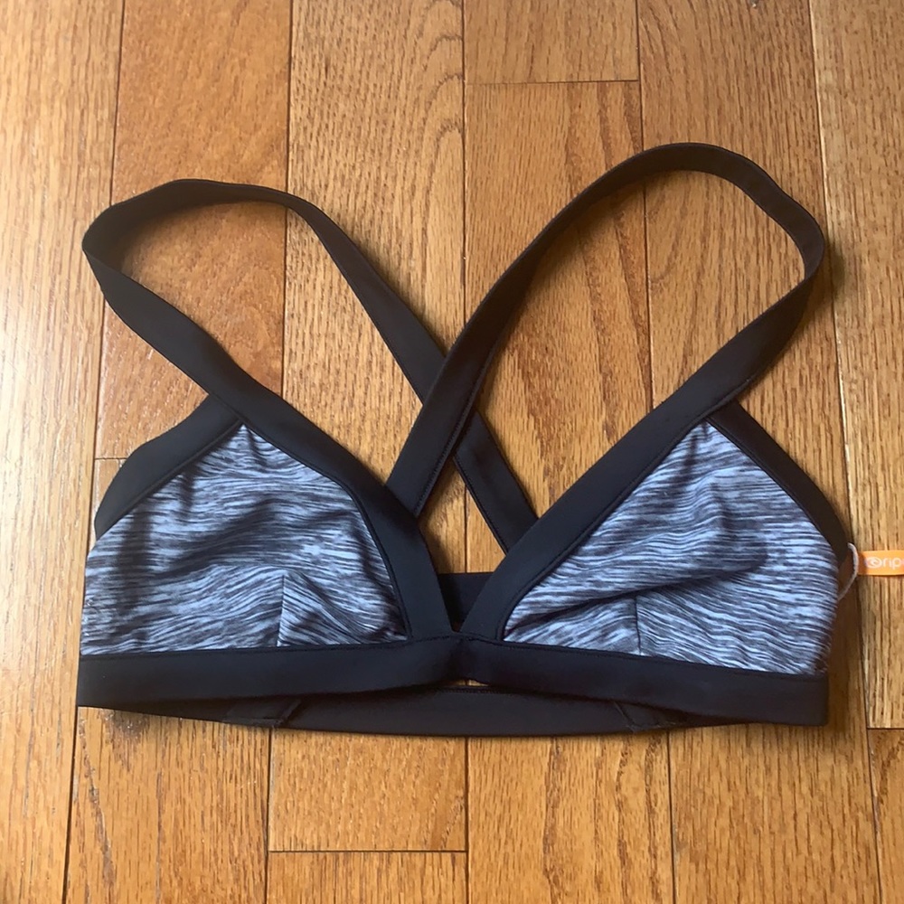 Black and white bikini top